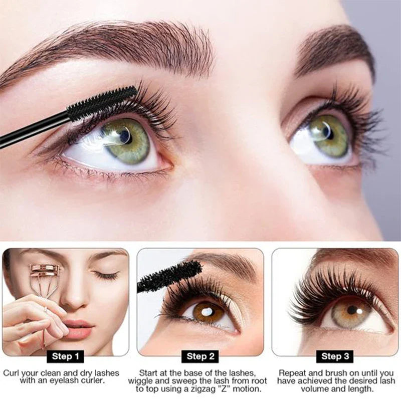 Velunayas™ Lash Curling Mascara | Förlänger fransarna genom att ge dem långvarig böjning och volym